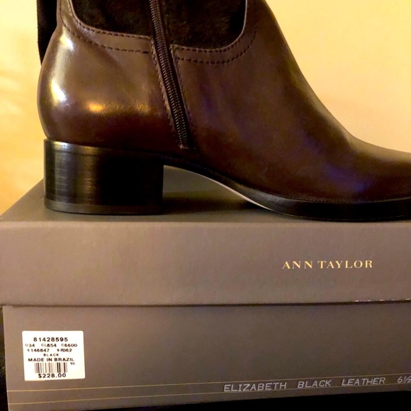Ann Taylor Womens Boots Elizabeth brown. All leather. New in box with tags. - Picture 2 of 9